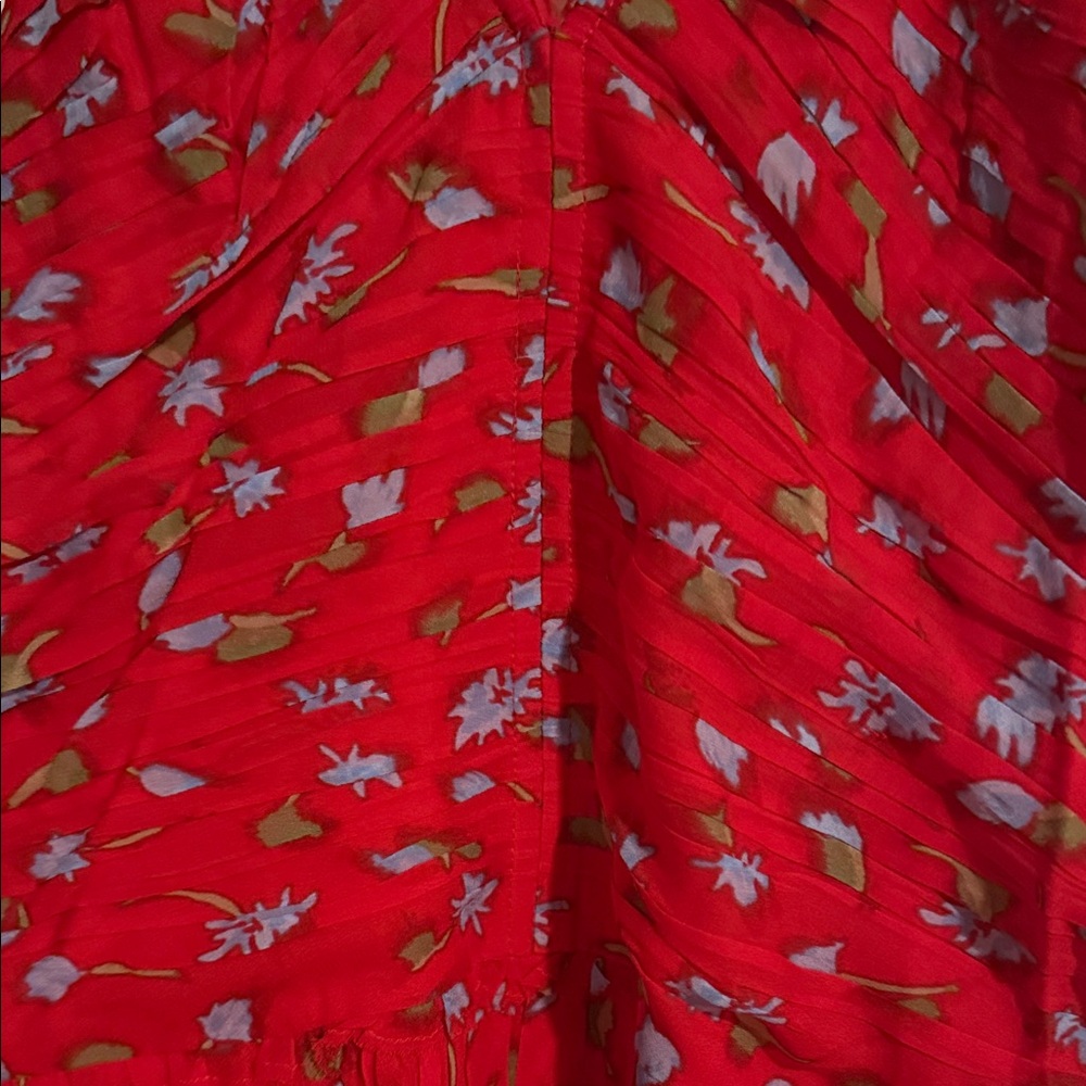 J. Crew Red Floral Midi Dress - Picture 7 of 9